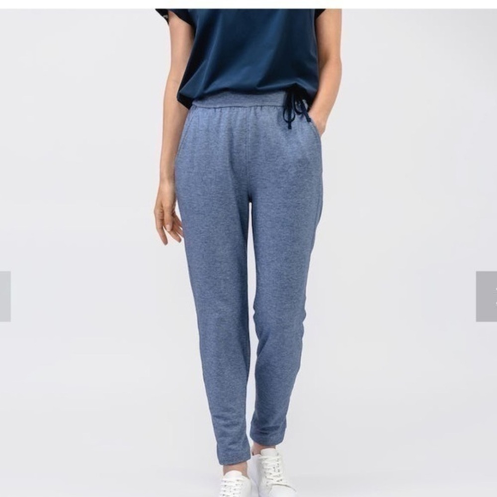 Women's Fusion Terry Jogger Indigo Heather large NWT